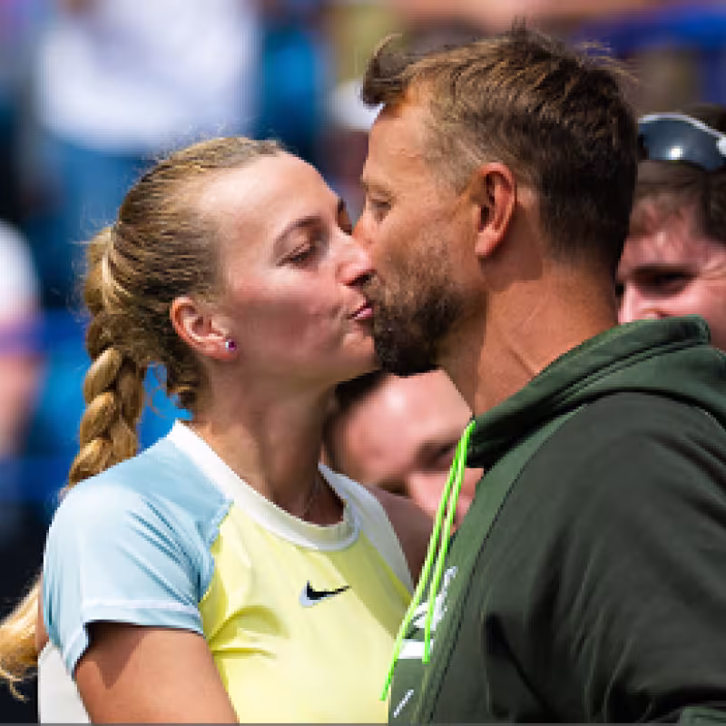 Kvitova anuncia que se casa con su entrenador, Jiri Vanek