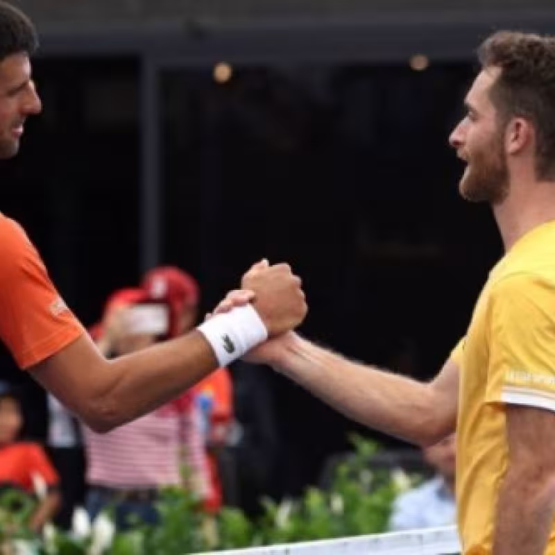 Lestienne: "Por un momento pensé que podía ganar a Djokovic"