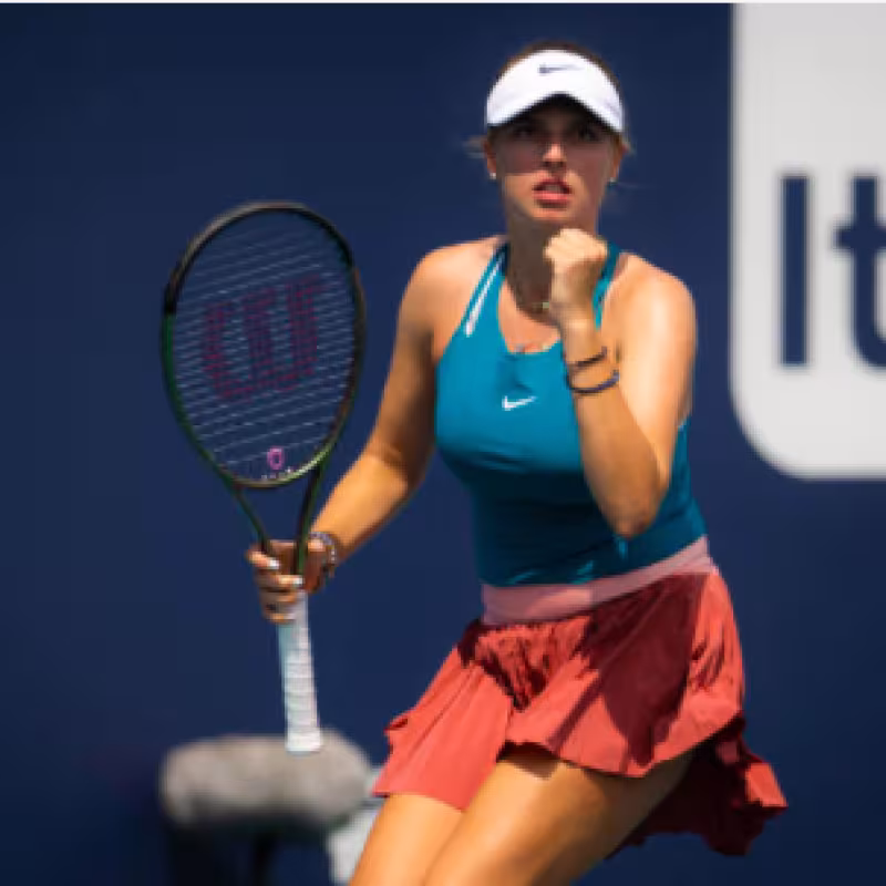 Linda Fruhvirtova, la sorpresa positiva en este Miami Open 2022. Foto: Getty