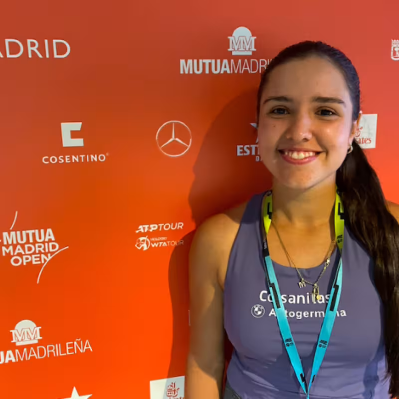 María Camila Osorio, sonriente en su entrevista con Fernando Murciego. Fuente: Punto de Break