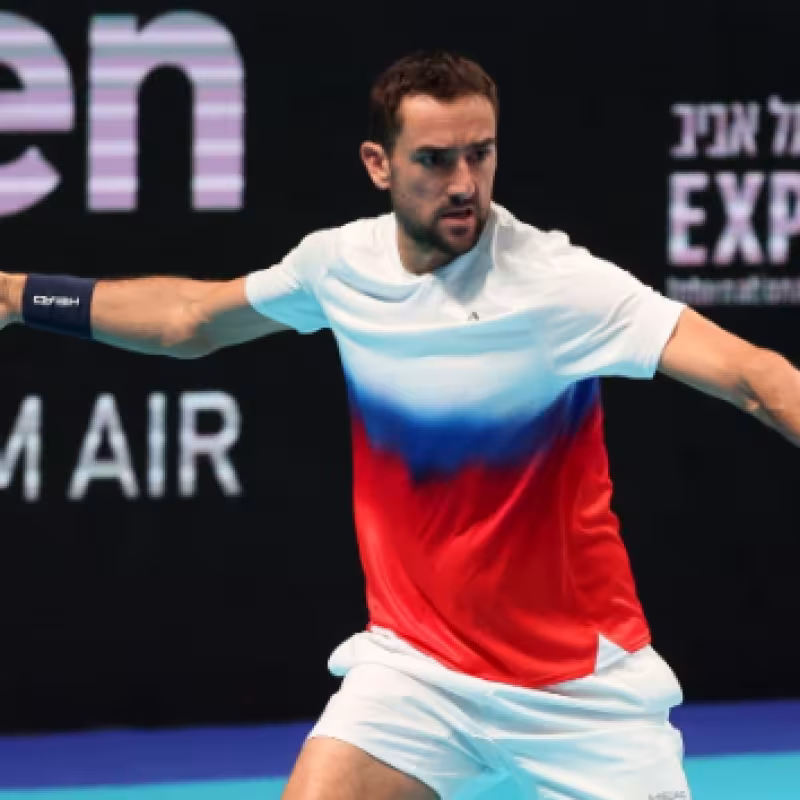 Marin Cilic en Tel Aviv 2022. Foto: Getty