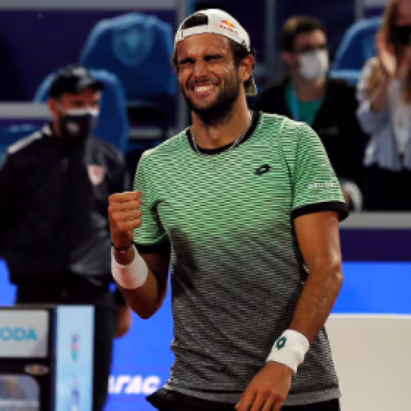 Matteo Berrettini habla como campeón de Belgrado 2021. Foto: gettyimages