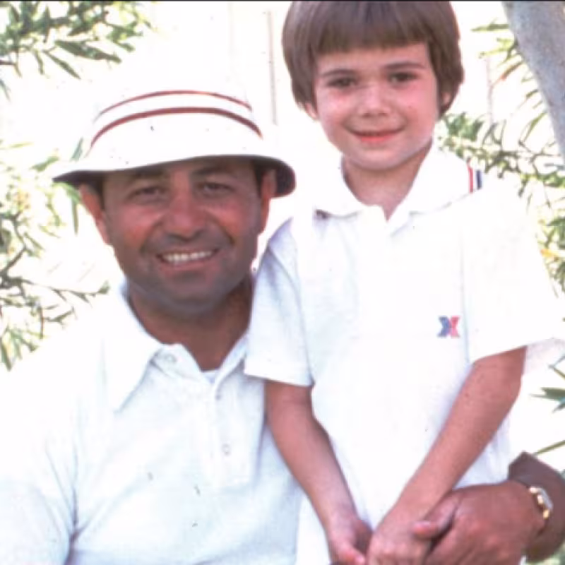 Mike Agassi y Andre Agassi. Fuente: Getty