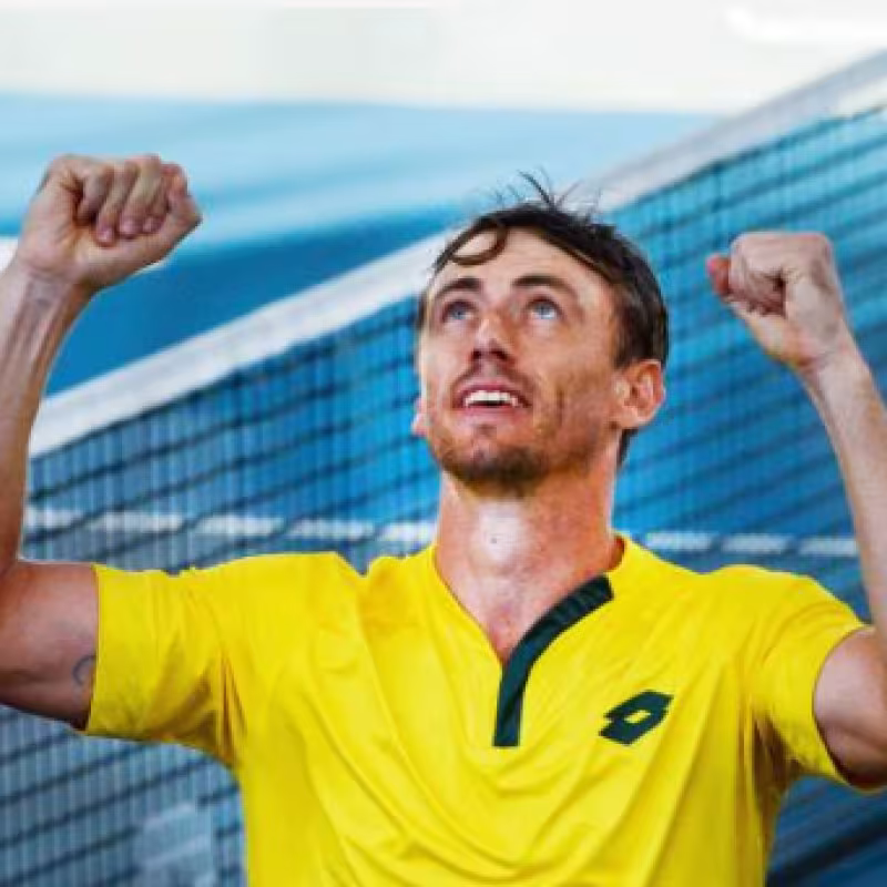 John Millman durante la última serie de Copa Davis. Fuente: Getty