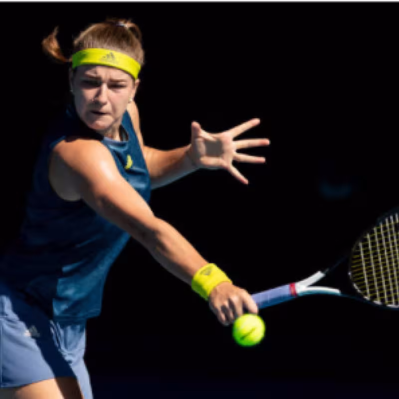 Karolina Muchova durante el pasado Open de Australia. Fuente: Getty