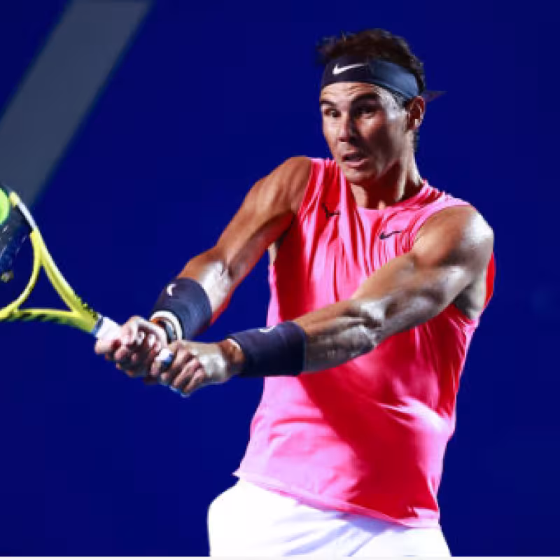 Rafael Nadal vence a Miomir Kecmanovic en ATP 500 Acapulco 2020. Foto: gettyimages