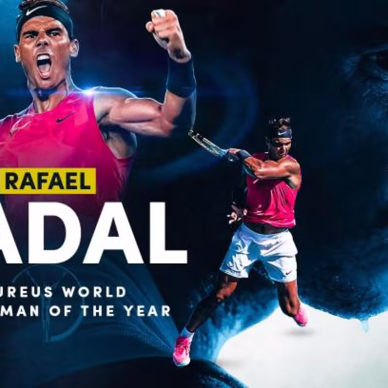 Nadal recibe el Premio Laureus al Mejor Deportista del 2020