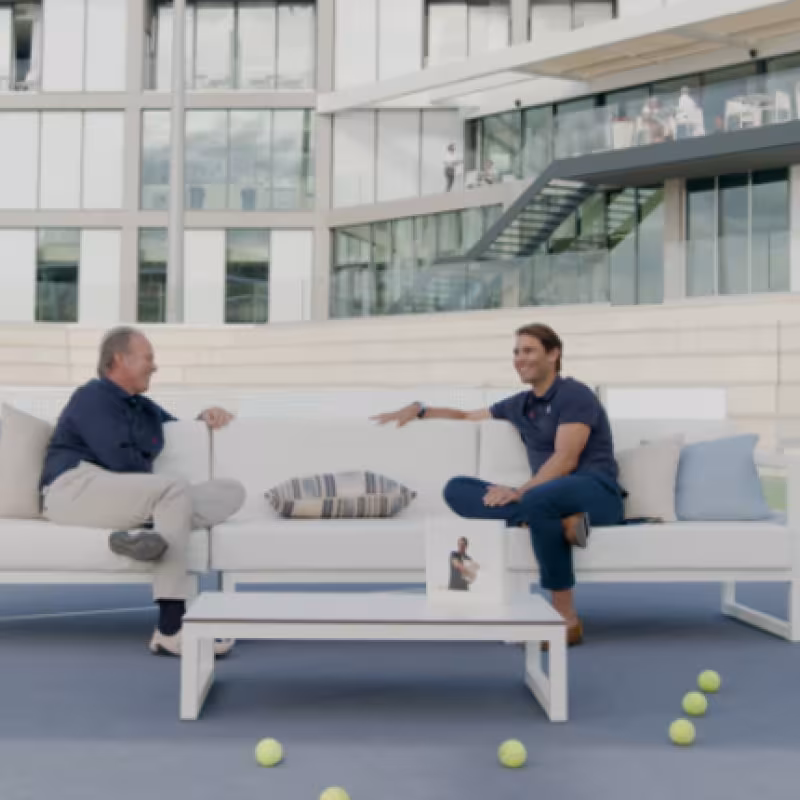 Bertín Osborne y Rafael Nadal. Fuente: Bertín Osborne en Twitter.