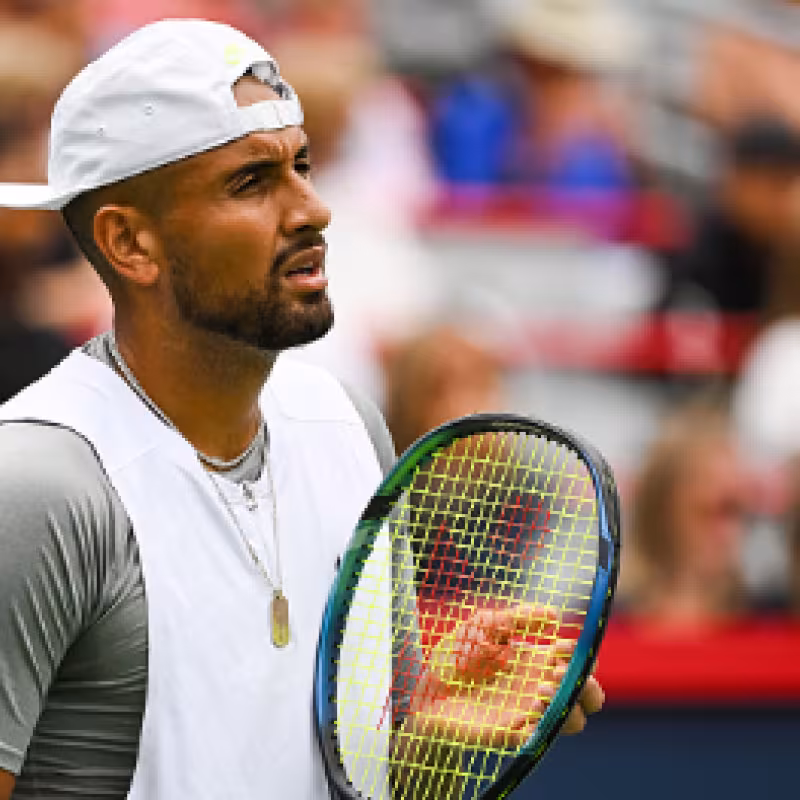 Nick Kyrgios, derrotado por Hurkacz en Montreal 2022. Foto: gettyimages
