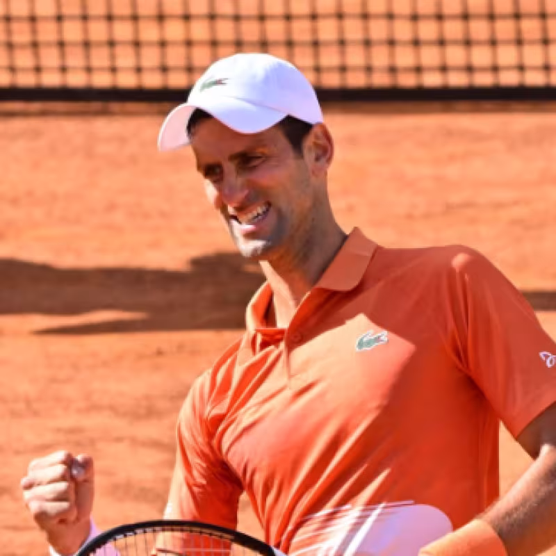 Novak Djokovic en el Masters 1000 de Roma 2022. Foto: Getty