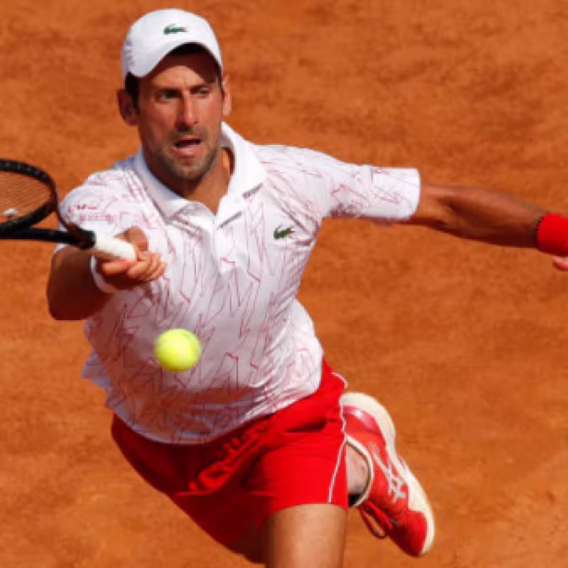 Novak Djokovic gana a Salvatore Caruso en ATP Masters 1000 Roma 2020. Foto: gettyimages