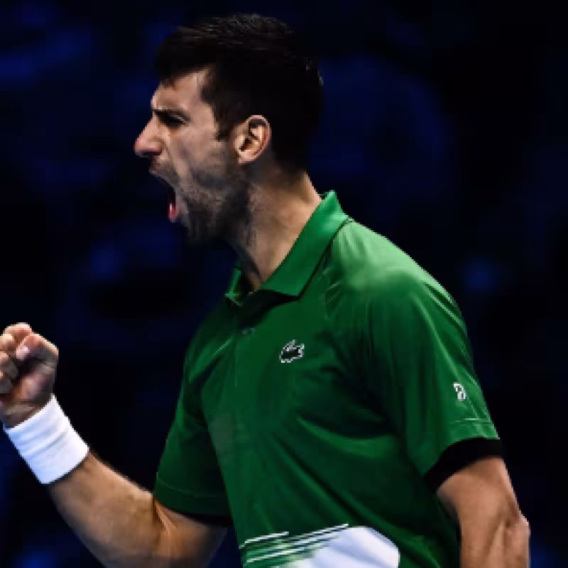 Novak Djokovic consigue su 6º ATP Finals tras ganar a Casper Ruud. Foto: Getty