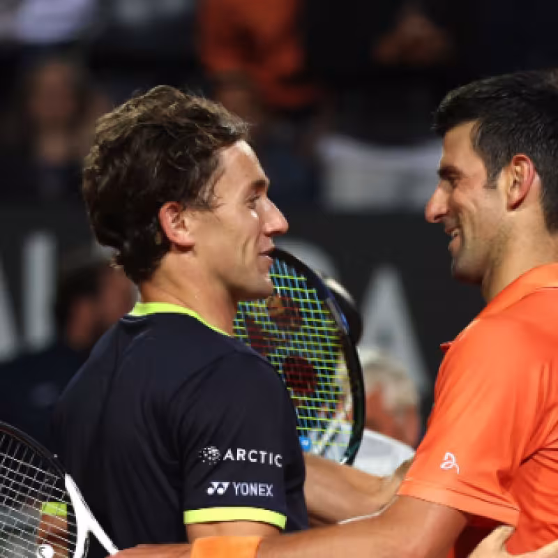 Ruud, hacia Djokovic: "Me alegro de ser parte de tu historia"