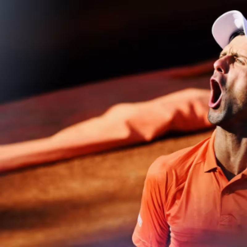 Novak Djokovic en el Masters 1000 de Roma 2022. Foto: Getty