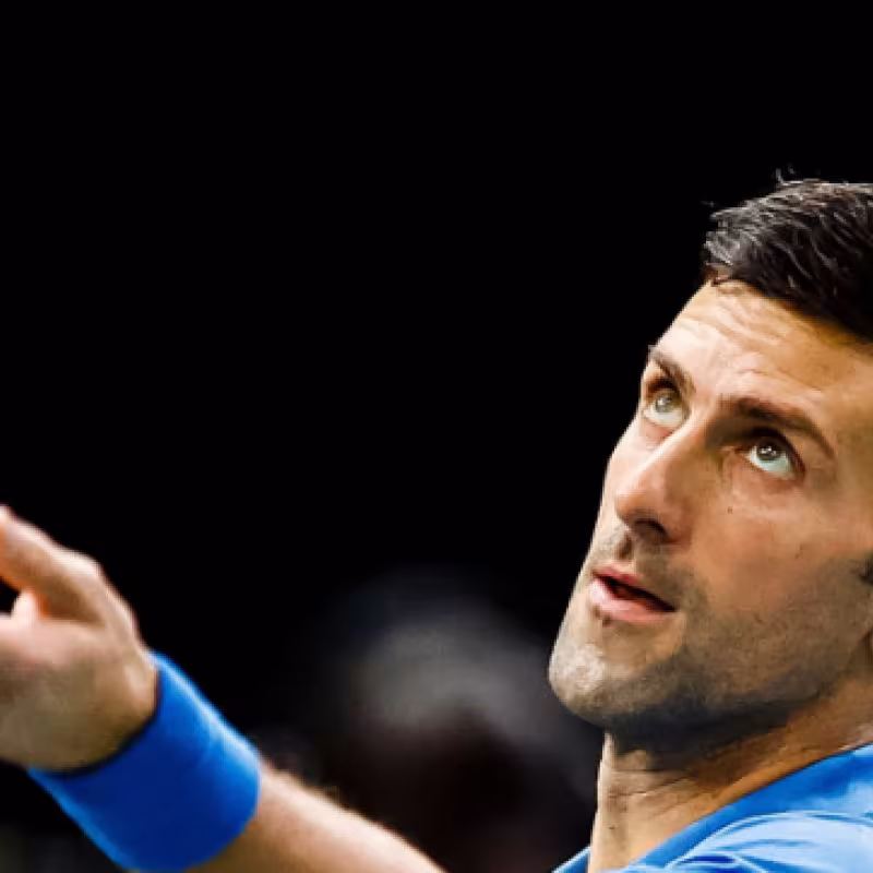 Novak Djokovic en París-Bercy 2022. Foto: Getty
