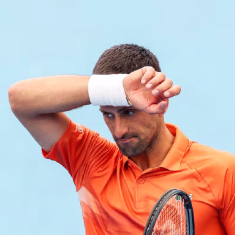 Novak Djokovic en el ATP 250 Adelaida 2023. Foto: Getty