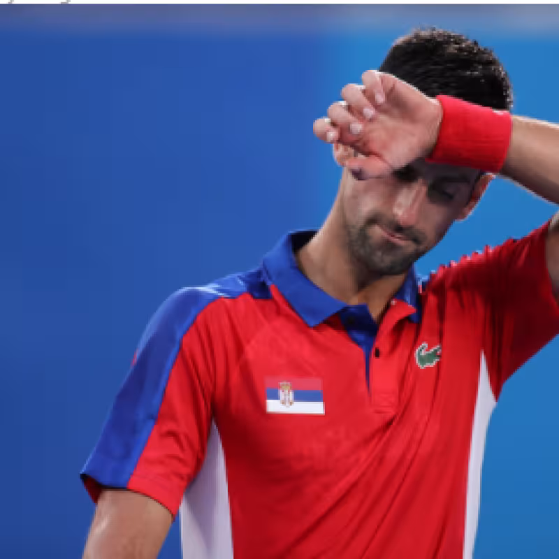Novak Djokovic pierde con Alexander Zverev. Foto: gettyimages