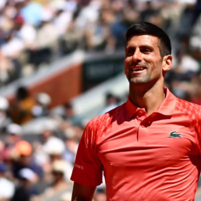 Novak Djokovic en Roland Garros 2023. Foto: Getty