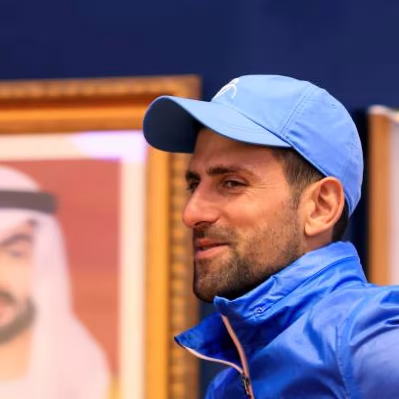 Novak Djokovic, preparado para el título en ATP Dubái 2023. Foto: gettyimages