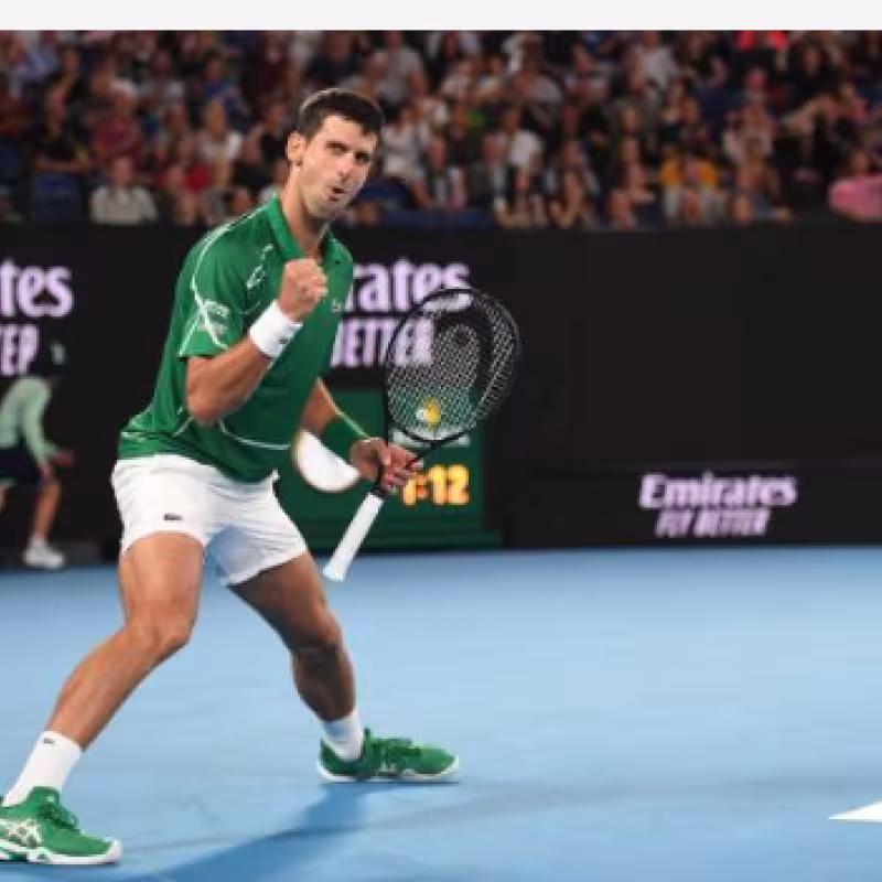 Novak Djokovic gana a Jan-Lennard Struff en Open Australia 2020. Foto: gettyimages