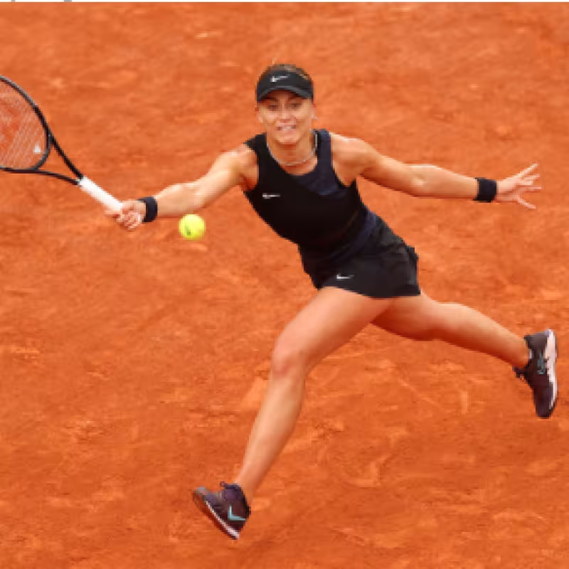 Paula Badosa gana a Bogdan en Roland Garros 2021. Foto: gettyimages