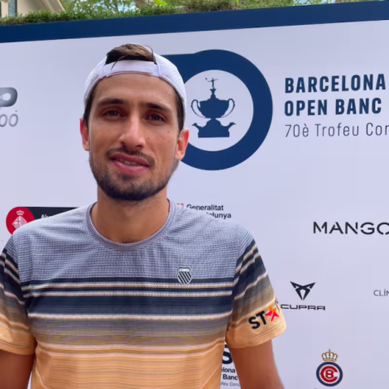 Pedro Cachín disputando un torneo en 2022. Fuente: Getty