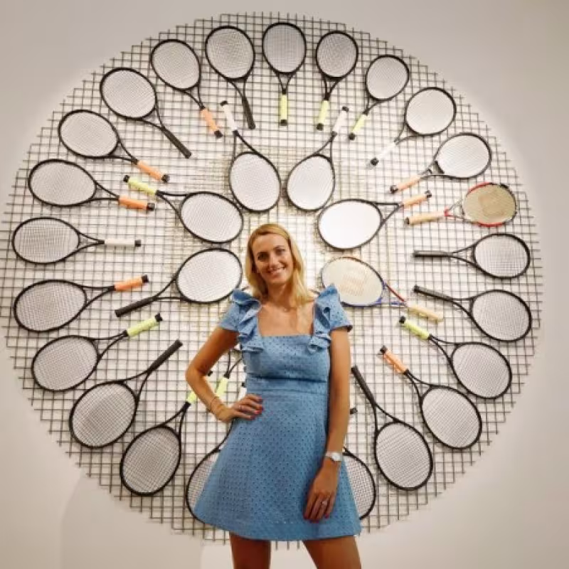 Petra Kvitova inaugura un museo dedicado a su carrera tenística