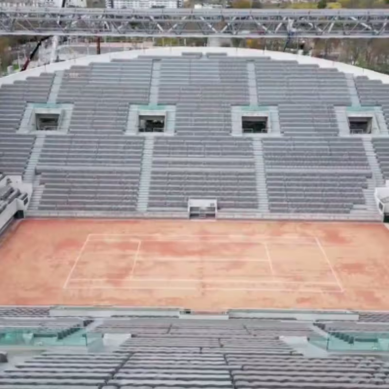 Así será la nueva pista Suzanne Lenglen