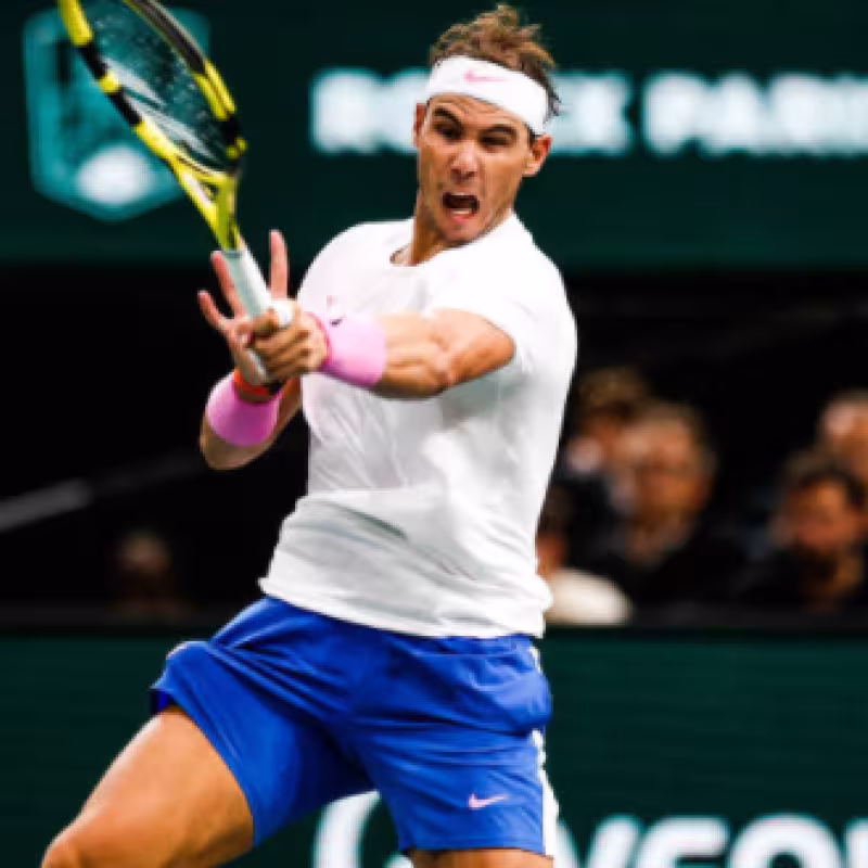 Alicientes de Rafael Nadal en Rolex Paris Masters 2020. Foto: gettyimages