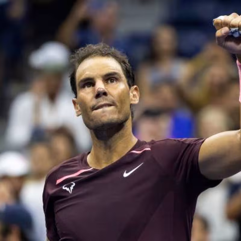 Rafael Nadal habla tras ganar a Fognini en US Open 2022. Foto: gettyimages