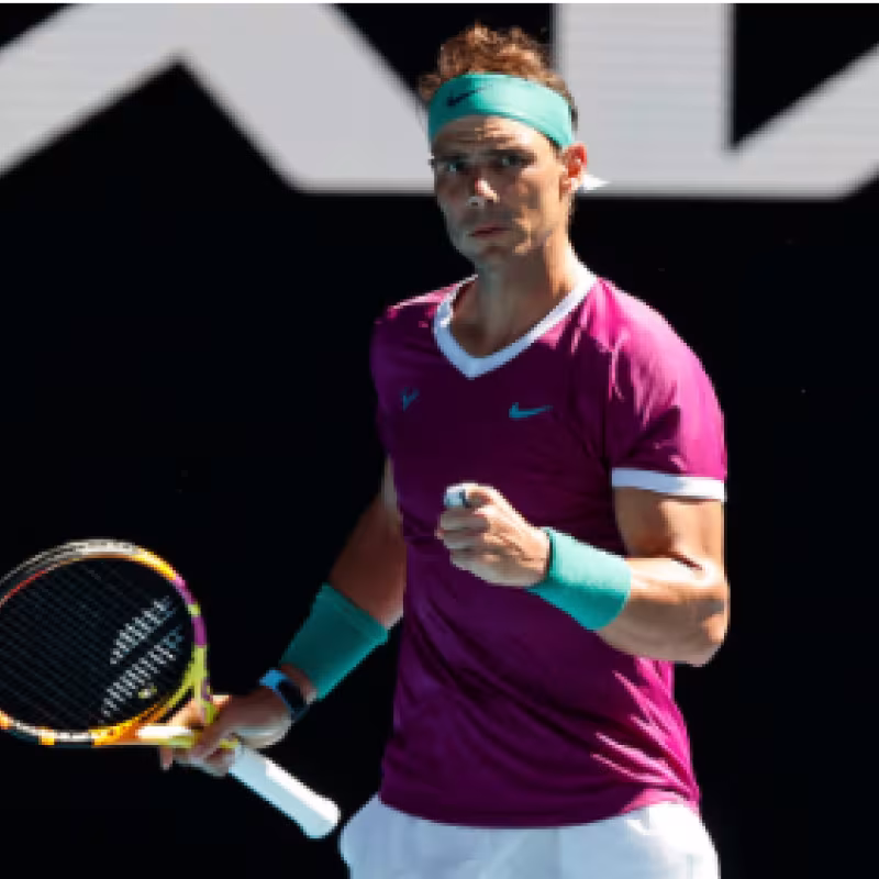 Rafael Nadal gana a Marcos Giron en Open de Australia 2022. Foto: gettyimages