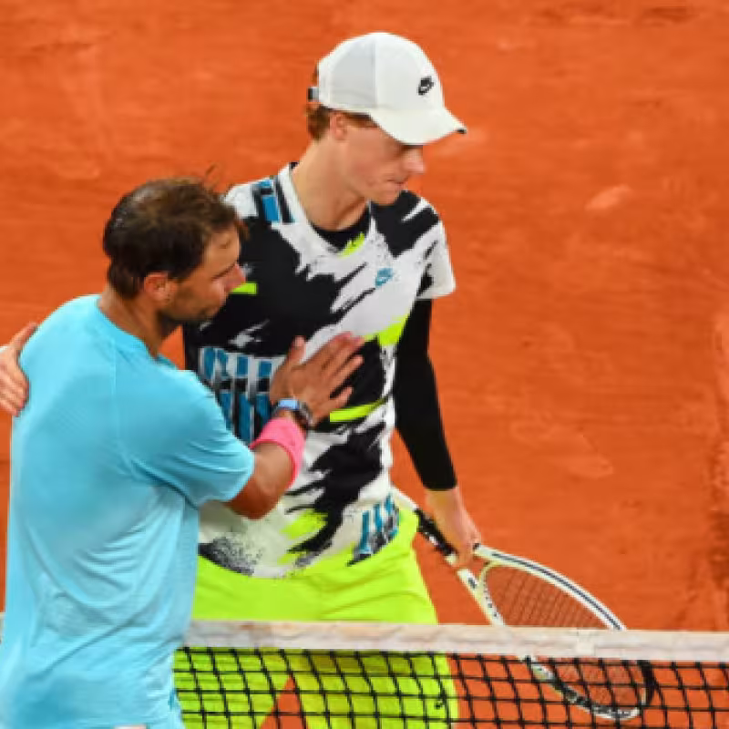 Nadal: "Sinner estaba golpeando muy duro y para mí era difícil, pero terminé muy bien"