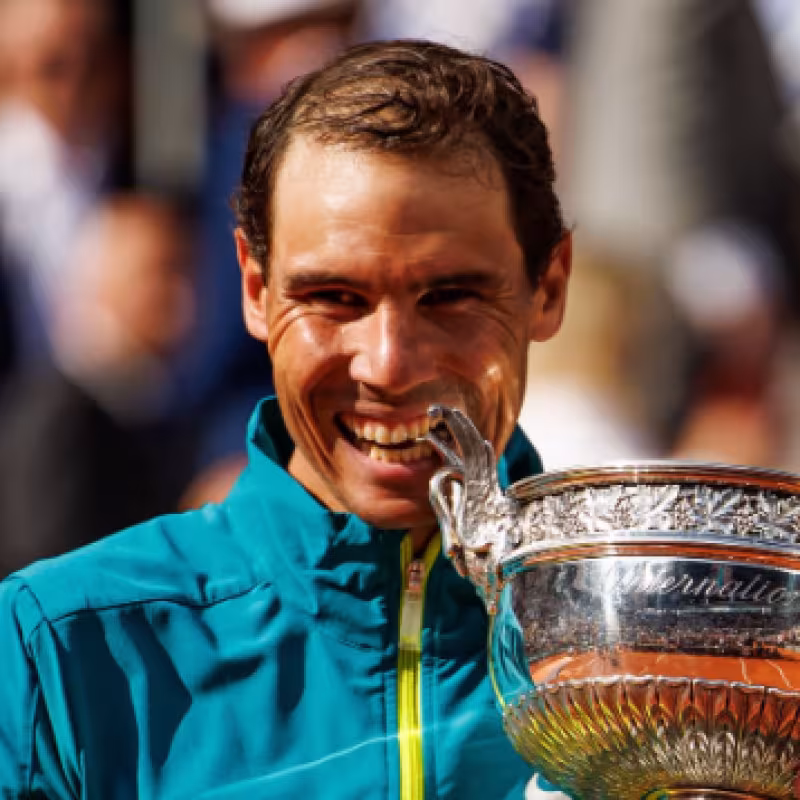 Rafael Nadal en Roland Garros 2022. Foto: Getty