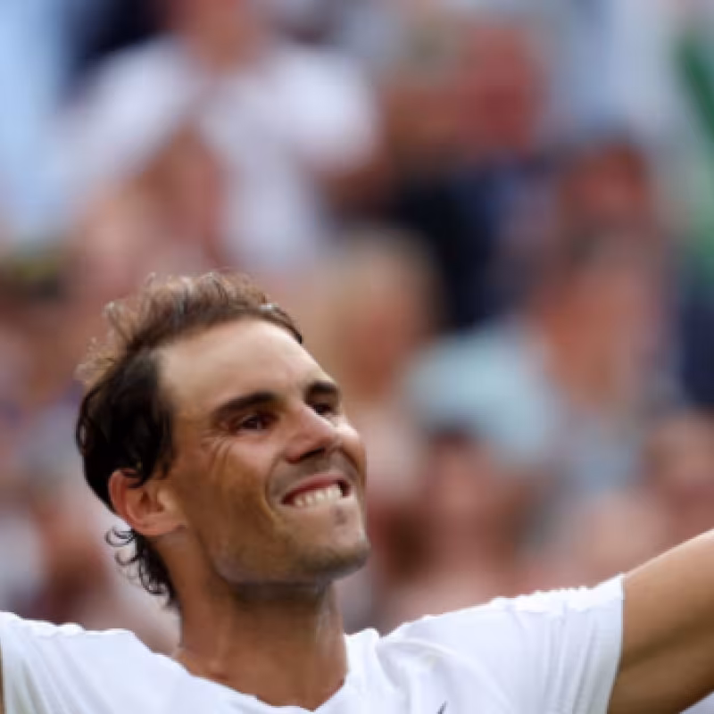 Rafael Nadal en Wimbledon 2022. Foto: Getty