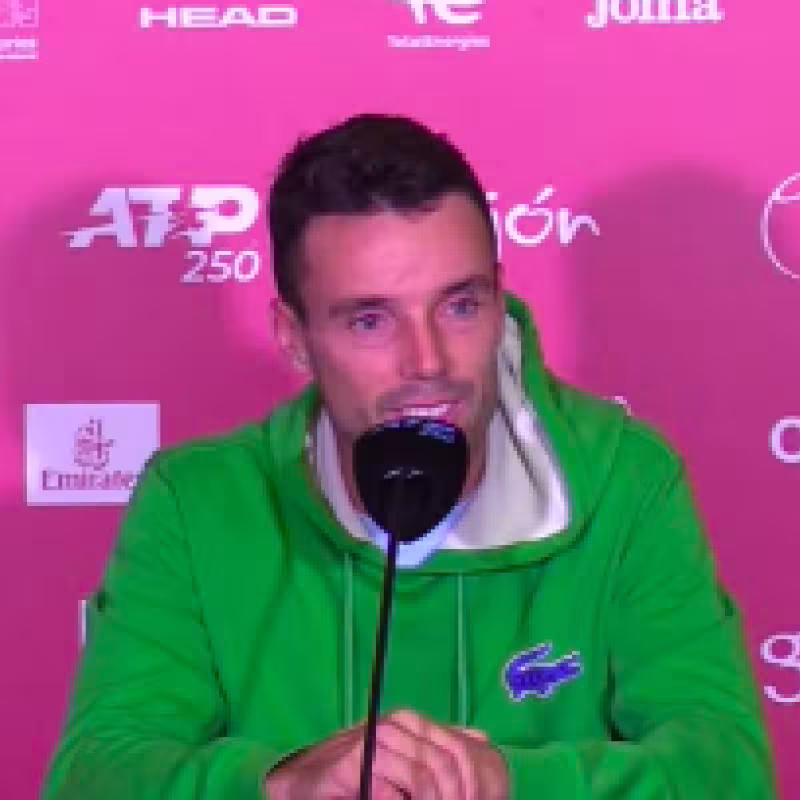 Roberto Bautista en el Media Day del Gijón Open. Fuente: RFET