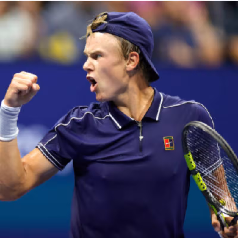 Holger Rune durante el US Open 2021. Fuente: Getty