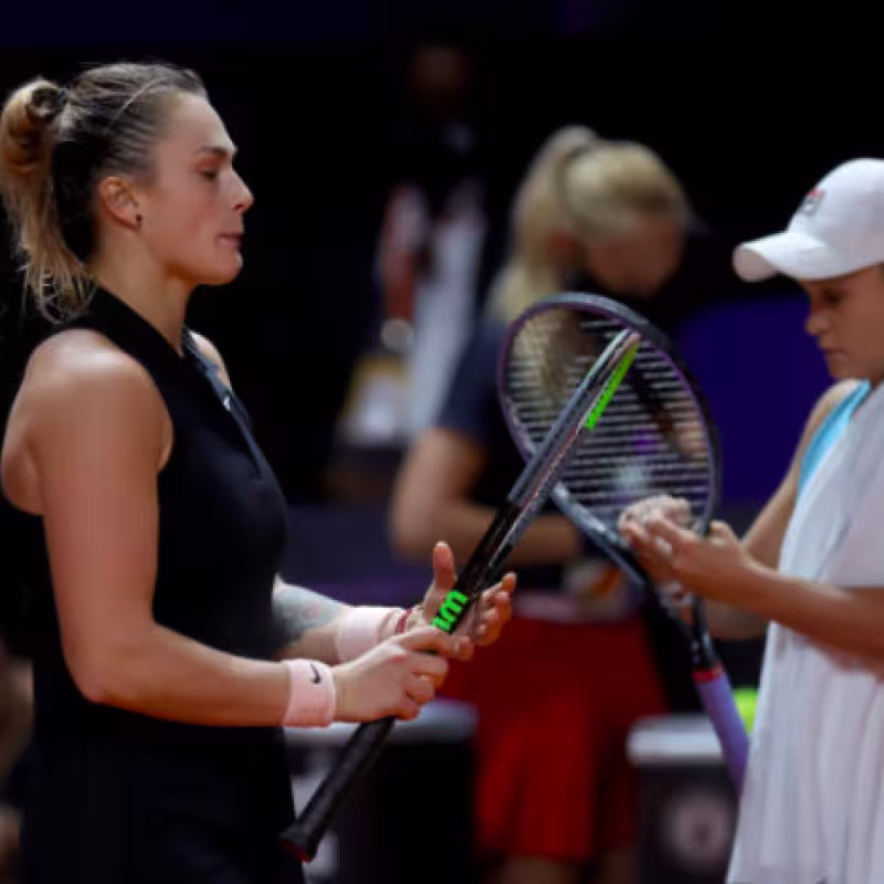 Aryna Sabalenka y Ash Barty. Fuente: Getty