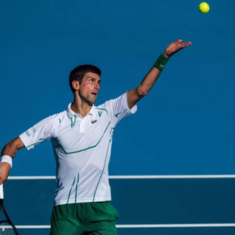 Brutal mejora de la velocidad de saque de Djokovic en este Open de Australia