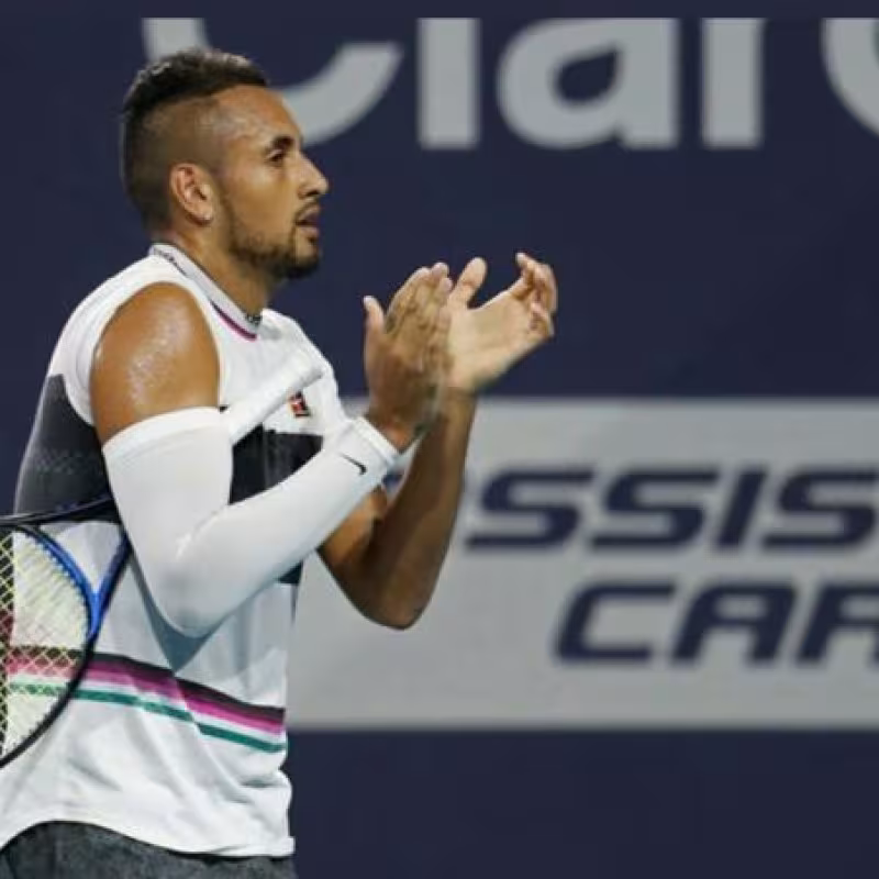 Nick Kyrgios, baja de última hora en Delray Beach