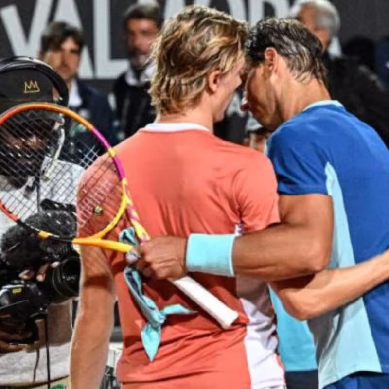 Shapovalov: "Es duro ver a Rafa así de dolorido al final del encuentro". Foto: Getty