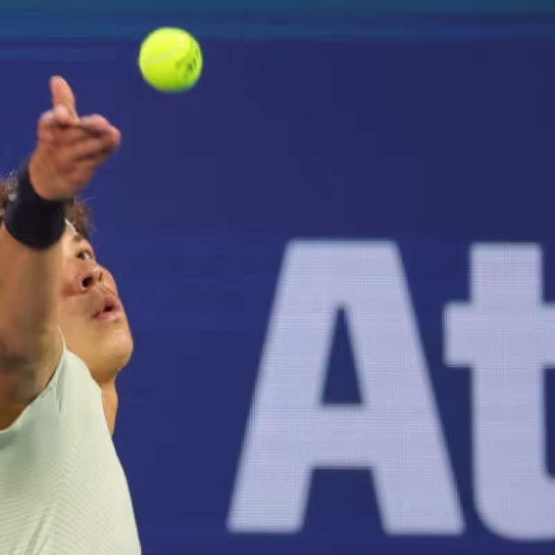 La nueva promesa americana Ben Shelton durante el torneo de Atlanta. Foto: Getty