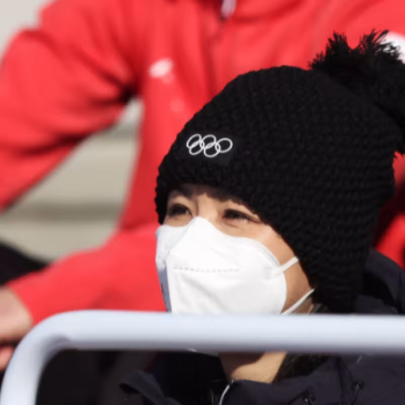 Shuai Peng disfruta de los Juegos de invierno