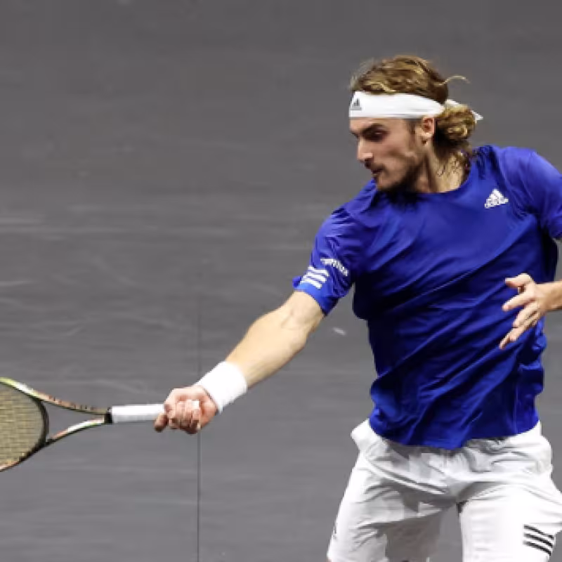 Stefanos Tsitsipas en Astana. Foto: Getty