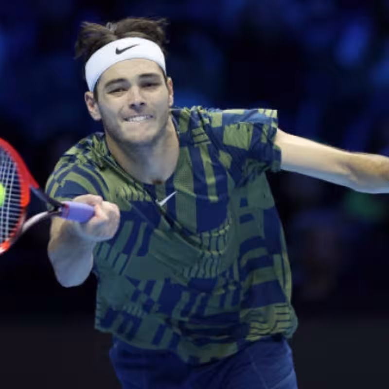 Fritz celebrando efusivamente la victoria ante Zverev. Foto: Getty