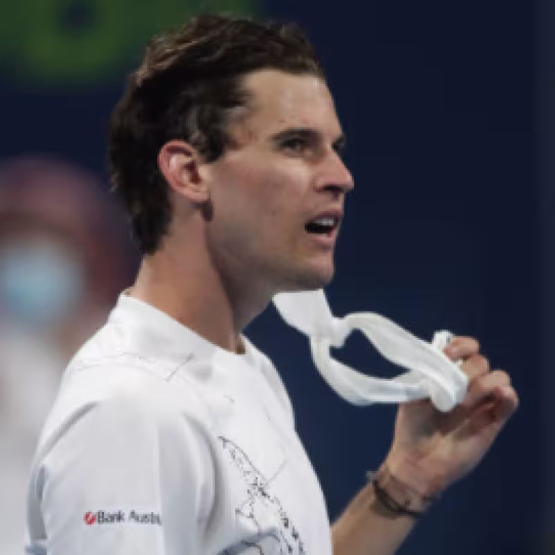 Dominic Thiem en Doha. Fuente: Getty