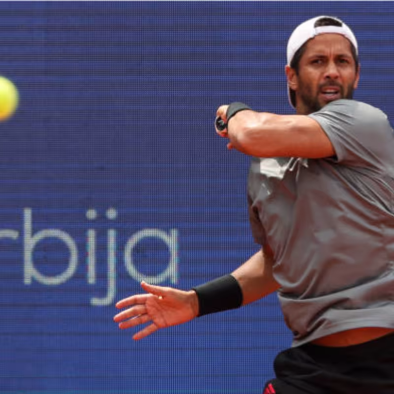 Fernando Verdasco, en el torneo de Belgrado. Fuente: Getty