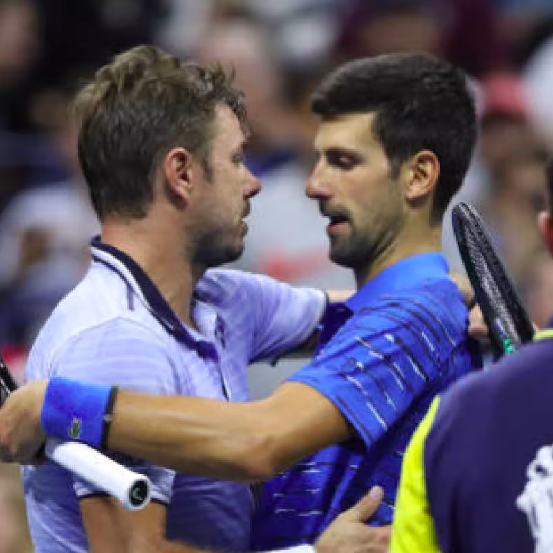 Novak Djokovic y Stan Wawrinka. Fuente: Getty