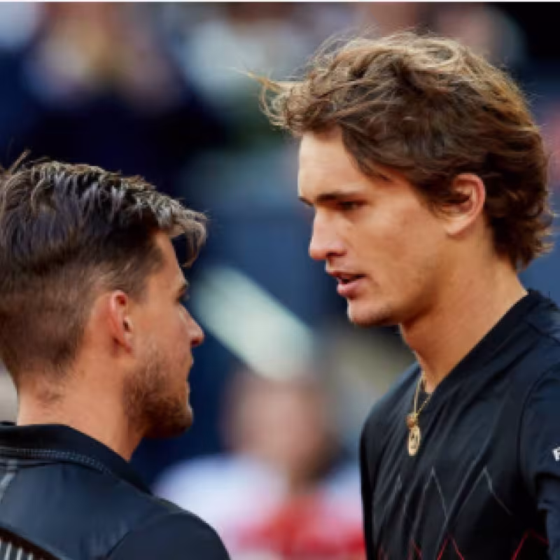 Dominic Thiem y Alexander Zverev. Fuente: Getty