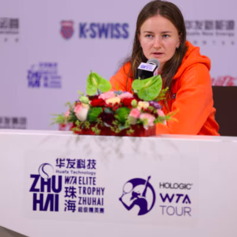 Barbora Krejcikova en Zhuhai. Fuente: Getty