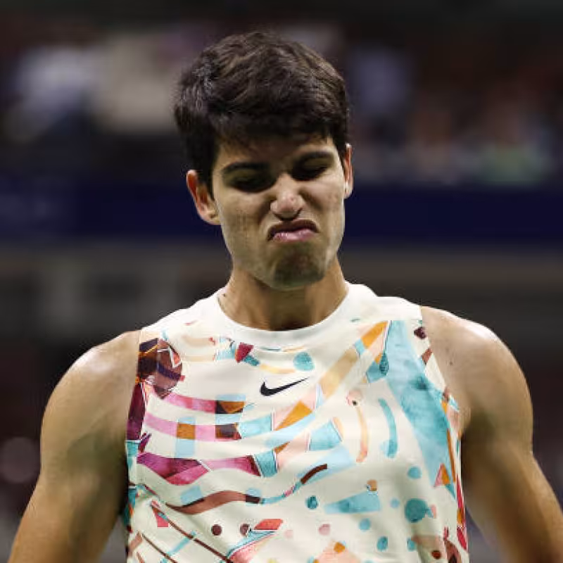 Carlos Alcaraz pierde con Daniil Medvedev en US Open 2023. Foto: gettyimages